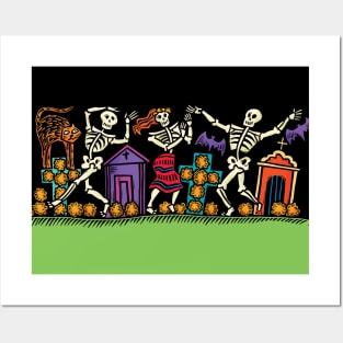 Dancing Skeletons Posters and Art